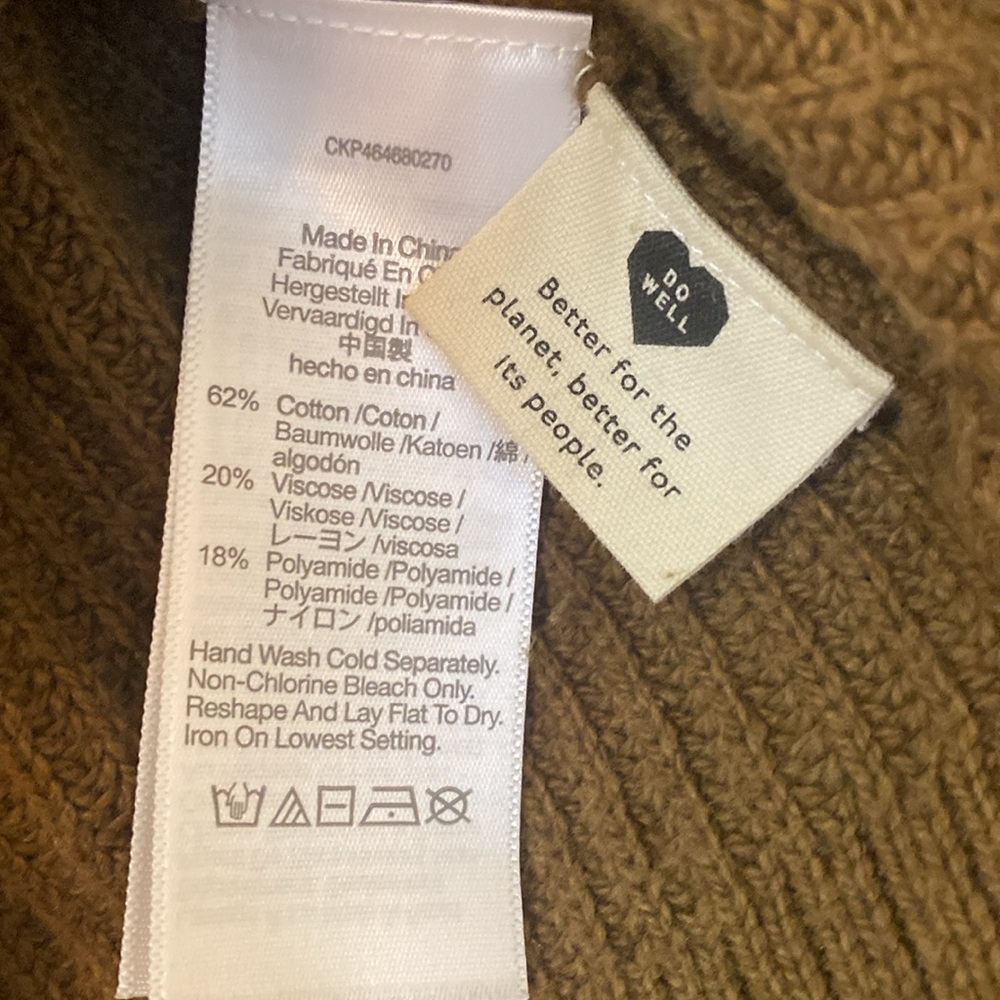 Madewell Patch Pocket Knit Pullover Sweeter Olive… - image 8